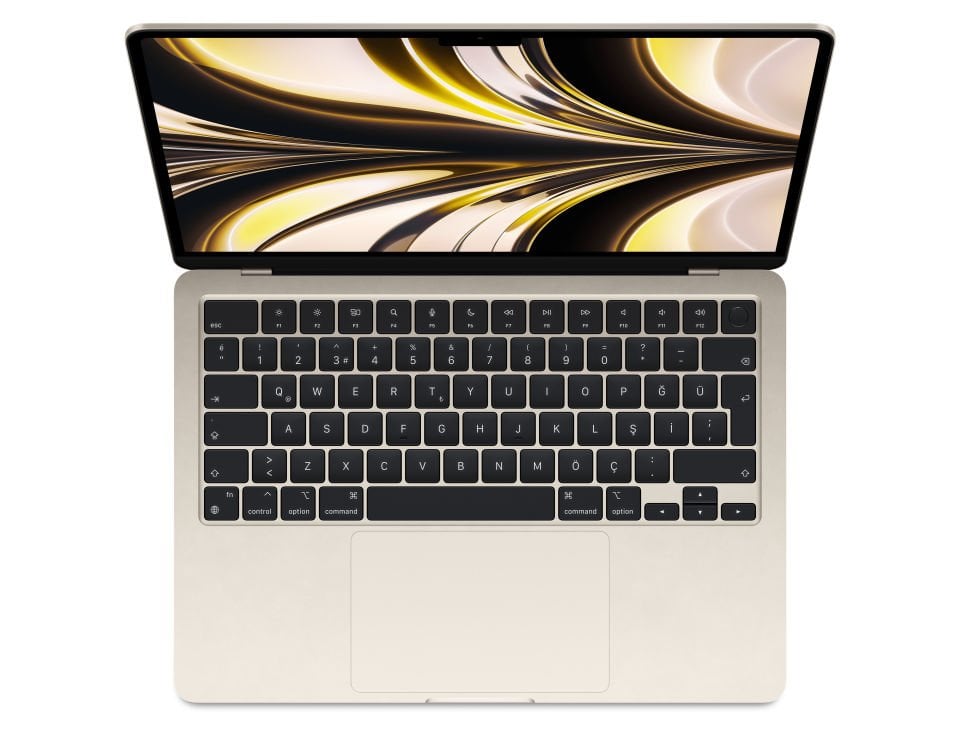 MacBook Air 13. 6 inç M2 8C 8GPU 8GB RAM 256GB SSD Yıldız Işığı (MLY13TU/A)