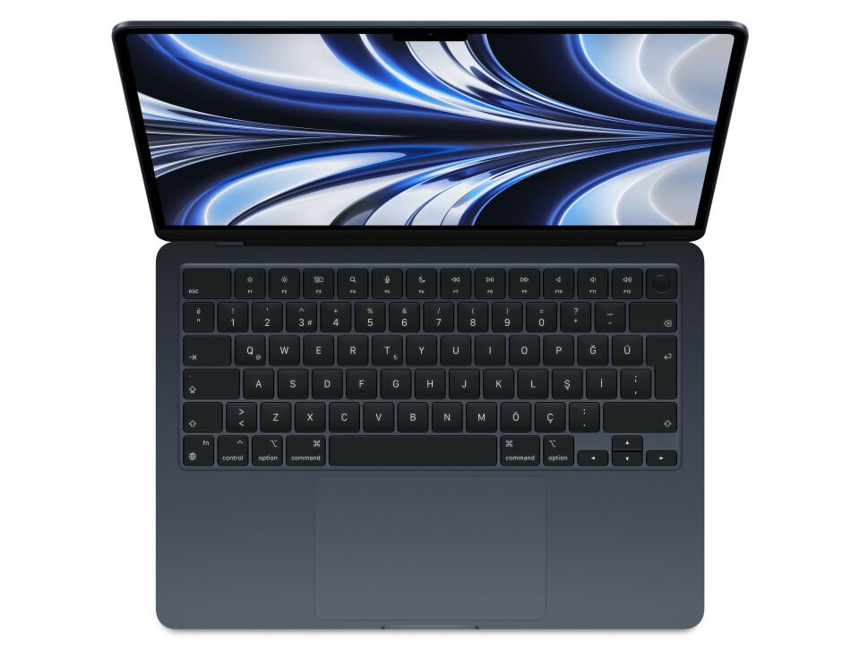 MacBook Air 13. 6 inç M2 8C 8GPU 8GB RAM 256GB SSD Gece Yarısı (MLY33TU/A)