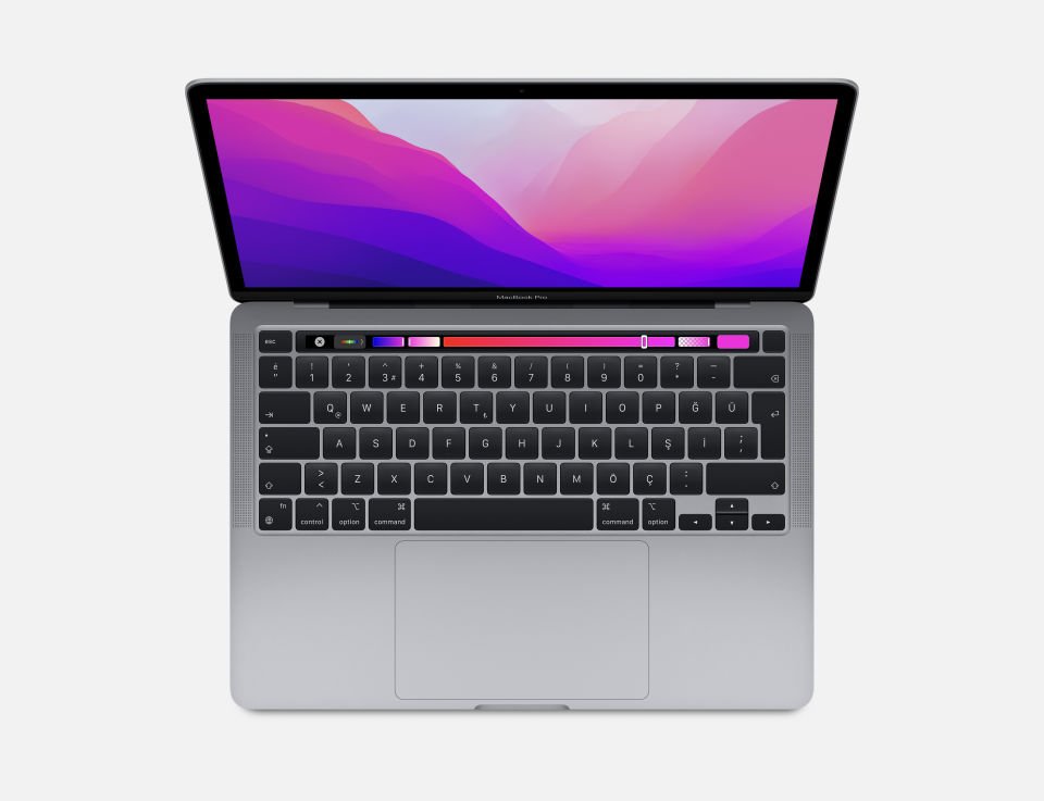 MacBook Pro 13.3 inç M2 8C 10GPU 8GB RAM 256GB SSD Uzay Grisi (MNEH3TU/A)