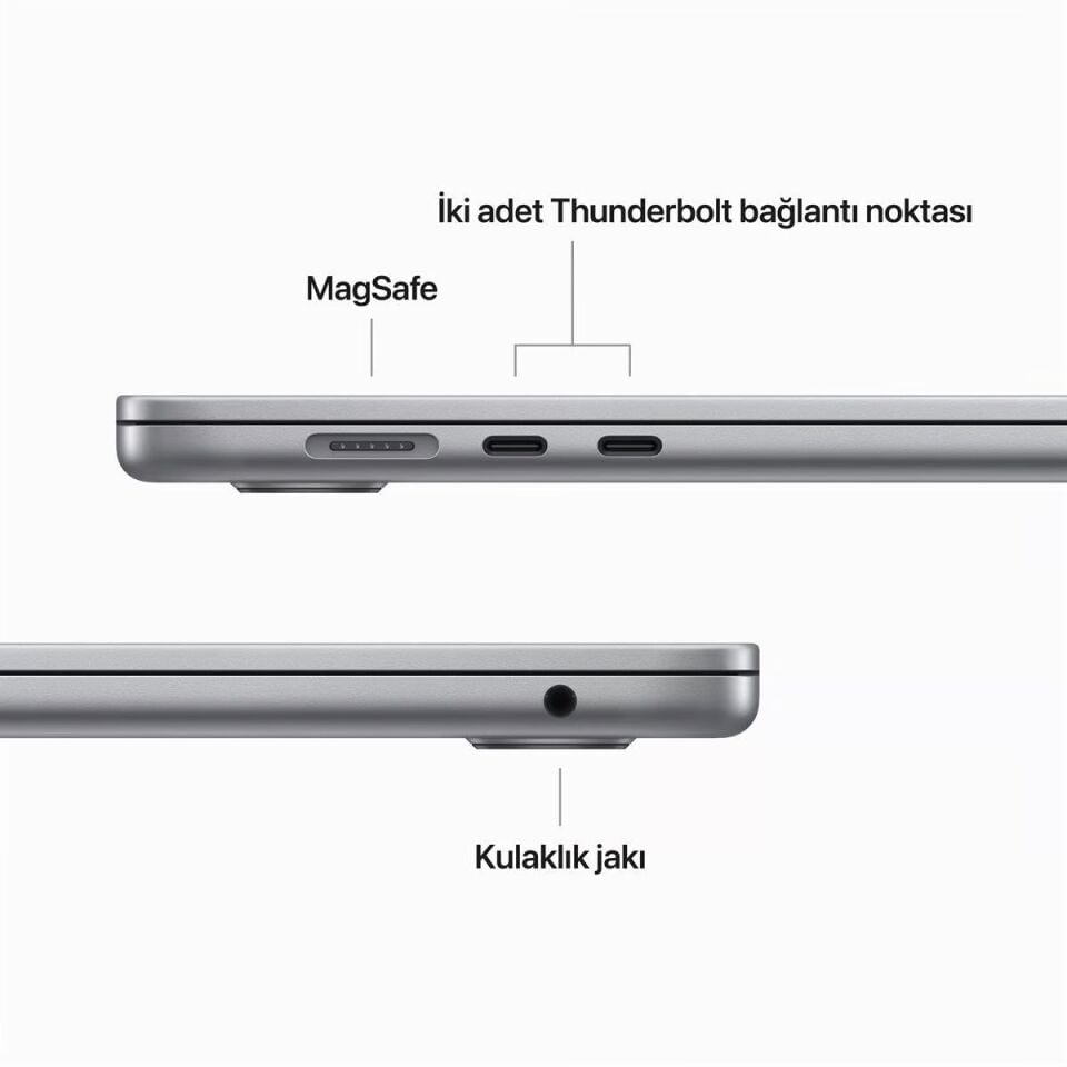 MacBook Air 15.3 inç M2 8C 10GPU 8 GB RAM 256 GB SSD Uzay Grisi (MQKP3TU/A)
