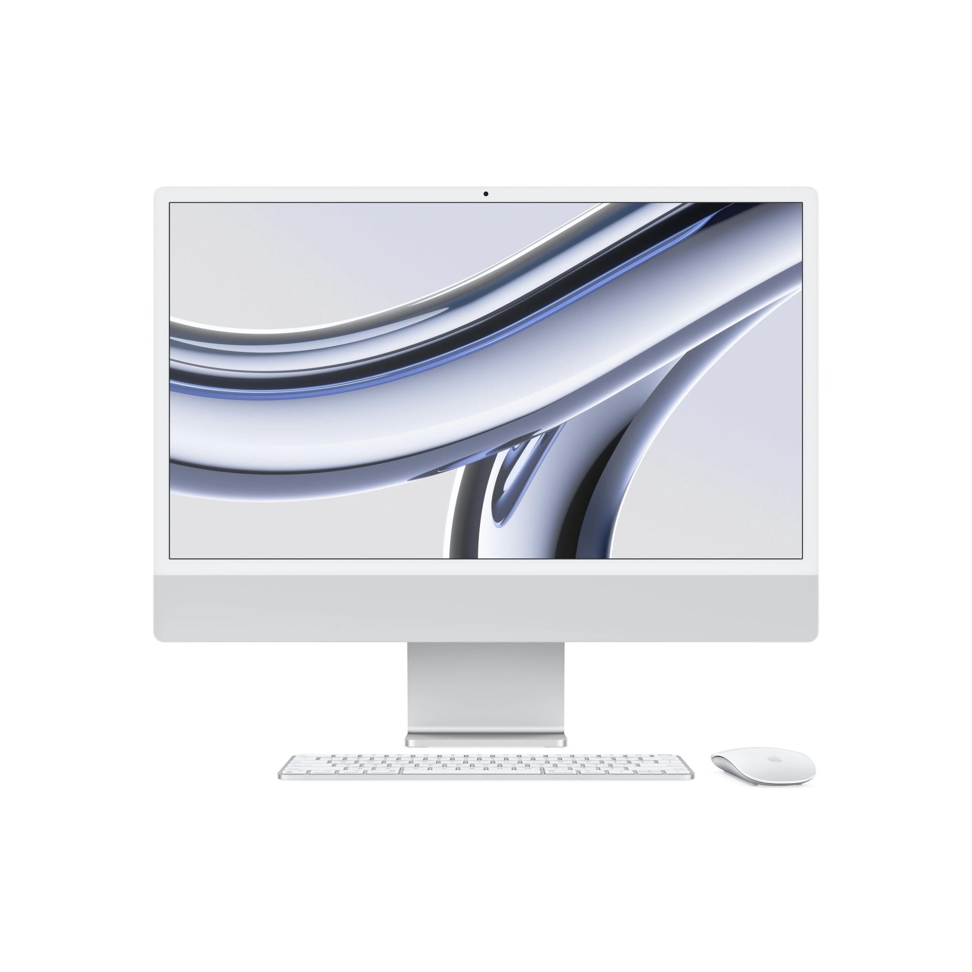iMac 24 inç 4.5K M3 8C CPU 8C GPU 8GB RAM 256GB SSD Gümüş (MQR93TU/A)
