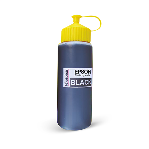 Epson T6641 Claria ve L Serisi Yazıcılar için uyumlu 500 ml Siyah  Mürekkep (PHOTOINK Akıllı Mürekkep) L100/110/200/210/220/ 300/310/355/455/550 /800/810/850/1300/1800/ l382/l386/l455/1455/L3050/L3060/L3070/L3050/L3060/L3070