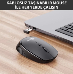 LENOVO LECOO WS204 SİYAH KABLOSUZ MOUSE