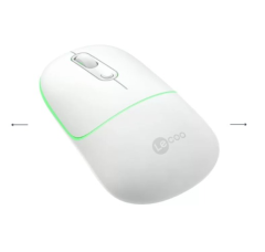 LECOO WS210 BEYAZ Bluetooth & 2.4G WiFi Wireless Charging MOUSE