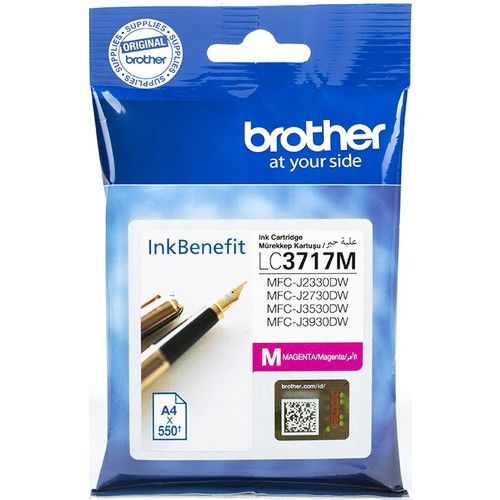 BROTHER LC3717M Orjinal Kırmızı Mürekkep Kartuş (550 Sayfa)