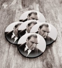 Atatürk Ahşap Rozet (5 Adet) 3