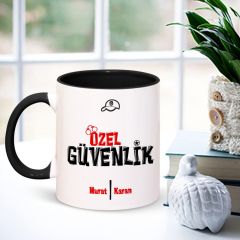 Kişiye Özel Mesleki Özel Güvenlik Siyah Kupa Bardak