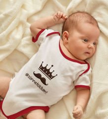 BK Kids Sünnet Oldum Tasarımlı Kırmızı Bebek Body Zıbın-1