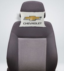 BK Gift Chevrolet Tasarımlı Dikdörtgen Araç Koltuk Yastığı-1