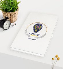 Kişiye Özel Komiser Yardımcısı Temalı Beyaz Defter - 2