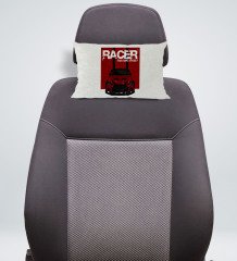 BK Gift Racer Tasarımlı Dikdörtgen Araç Koltuk Yastığı-1