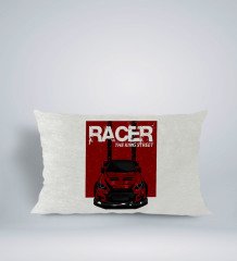 BK Gift Racer Tasarımlı Dikdörtgen Araç Koltuk Yastığı-1