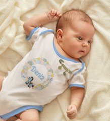 BK Kids Kişiye Özel İsimli Mavi Bebek Body Zıbın ve Erkek Bebek İğnesi Hediye Seti-25