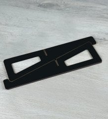 BK Gift Taşınabilir Siyah Ahşap Notebook Laptop Standı