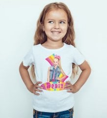 Kişiye Özel Jojo Siwa Tasarımlı Çocuk Tişört - 1