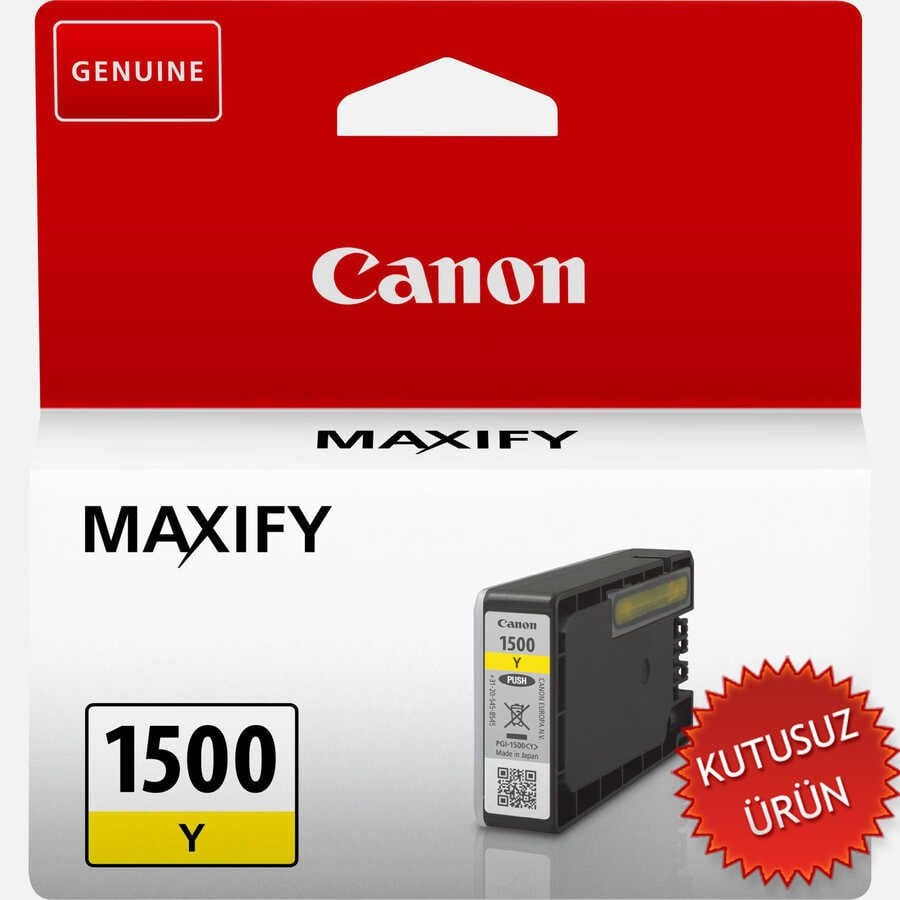Canon PGI-1500Y Sarı Orjinal Kartuş - MB2050 / MB2350 (U) (T13401)