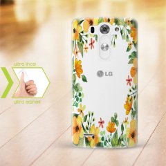 Kişiye Özel LG G3 İnce Şeffaf Silikon Telefon Kapağı (Çiçek Temalı-14)