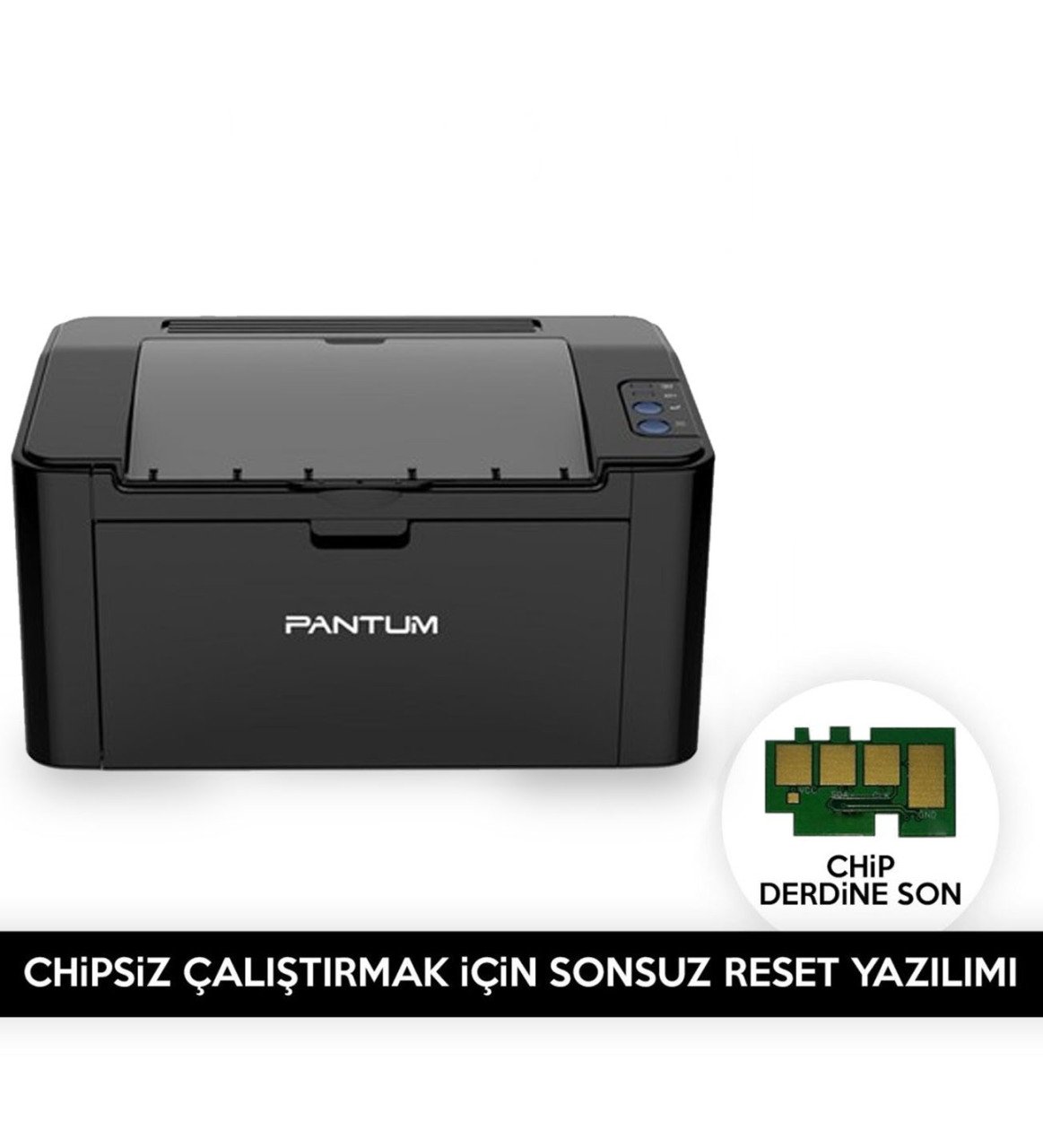 PANTUM  P2500w  P2500  P2200  P2200w  P2518NW Chipsiz Çalıştırmak için Reset Yazılımı