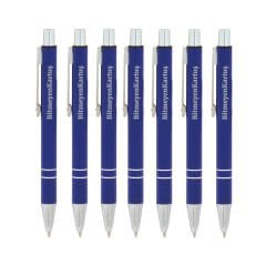 BK Gift Firmalara Özel İsimli 556 Mini Lacivert Metal Tükenmez Kalem (Farklı Adet Seçenekleriyle), Promosyon Kalem, Toptan Kalem