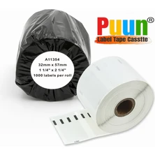 Puun Dymo Lw 11354 Muadil Çok Amaçlı Etıket 1000 Etiket/paket 32MM x 57MM Labelwriter EL60, LW320, LW330, LW400, LW450, Twin, Duo, 4xl