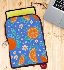 BK Gift Portakal Tasarımlı Taşınabilir Koruyucu Tablet Kılıfı & Organizer Çanta - Bordo-1