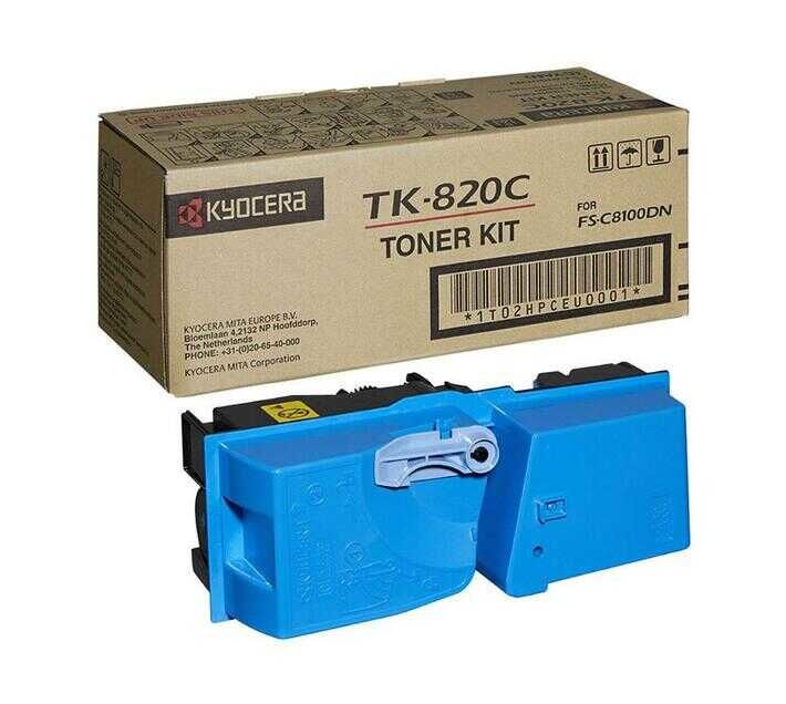 Kyocera TK-820C Mavi Orjinal Toner - FS-C8100 (T12339)