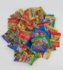 Kişiye Özel İsimli Fotoğraflı Doğum Günü Tasarımlı Dev Boy Haribo Minis Kovası (10gx100adet) Model 13