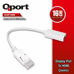 QPORT Q-DP-HDB DP TO HDMI ÇEVİRİCİ