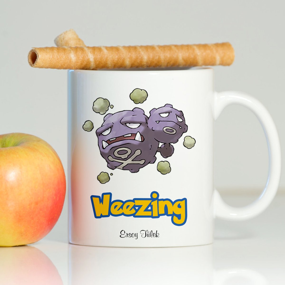 Kişiye Özel Pokemon Weezing Beyaz Kupa Bardak