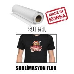 Sublimasyon Flok / Beyaz/ 44 cm x 1 metre