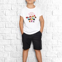 Kişiye Özel 23 Nisan Tasarımlı Beyaz Çocuk Tişört - E5