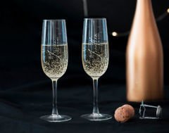 BK Gift Kişiye Özel İsimli Şampanya Bardağı Seti-1, Gelin ve Damat Şampanya Bardağı Seti, Şampanya Bardağı Seti