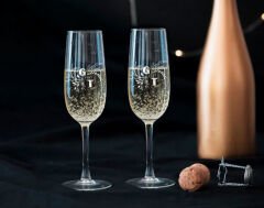 BK Gift Kişiye Özel İsimli Şampanya Bardağı Seti-3, Gelin ve Damat Şampanya Bardağı Seti, Şampanya Bardağı Seti