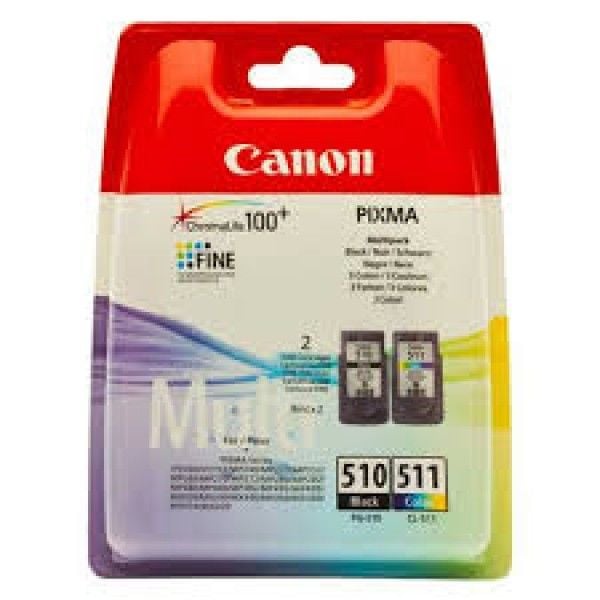 Canon PG-510 Siyah ve CL-511 Renkli Orijinal Mürekkep Kartuş 2'Li Paket 2970B010