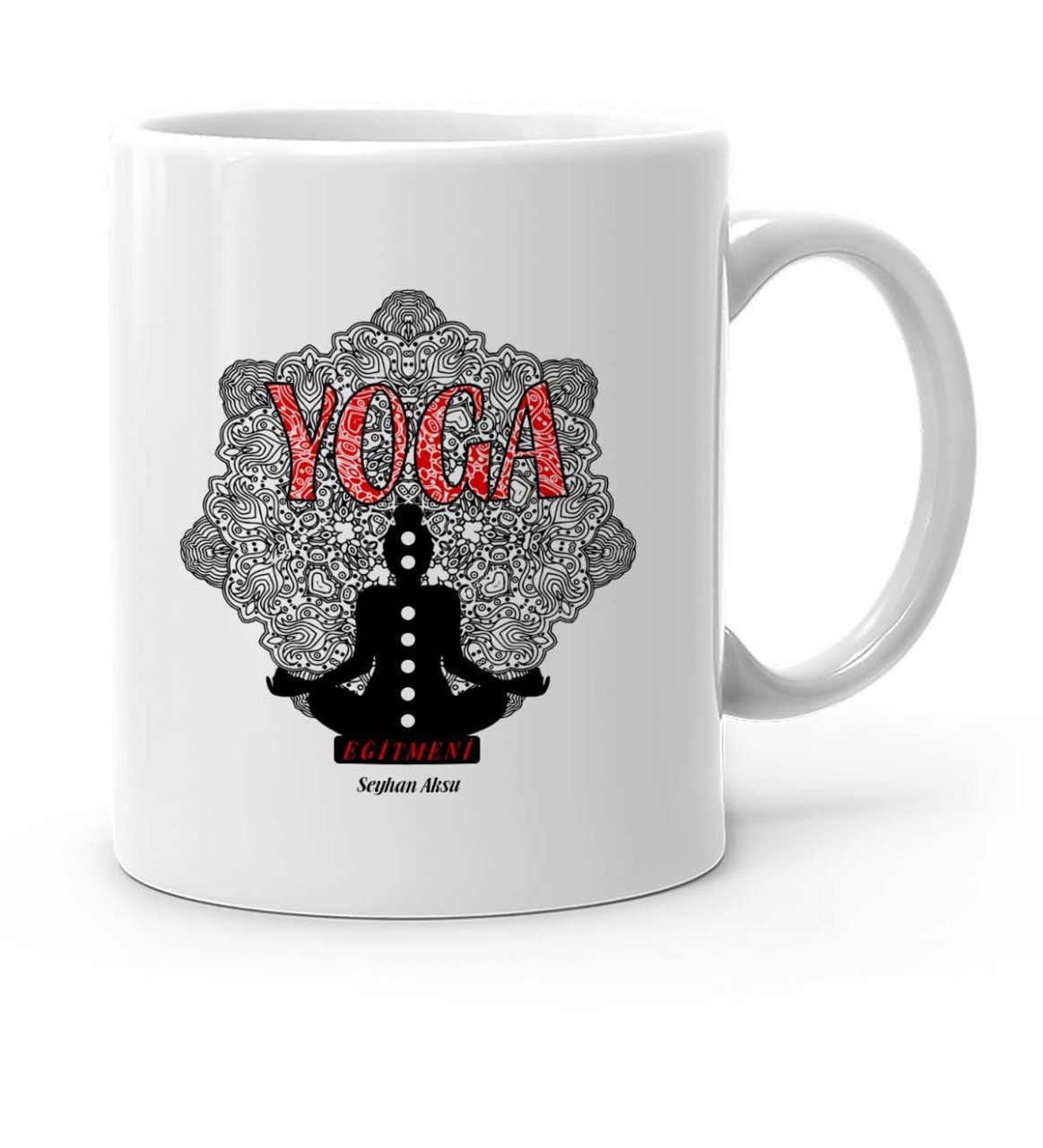 Kişiye Özel Mesleki Yoga Eğitmeni Beyaz Kupa Bardak - 2