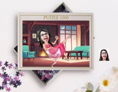 BK Gift Kişiye Özel Anne Tasarımlı 1000 Parça Profesyonel Puzzle-1, 1000 Puzzle, Arkadaşa Hediye