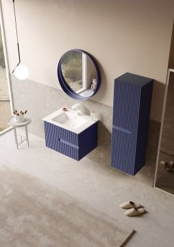 Orka Moonlight 70 Banyo Dolabı Lacivert ( Boy Dolabı Hariçtir )