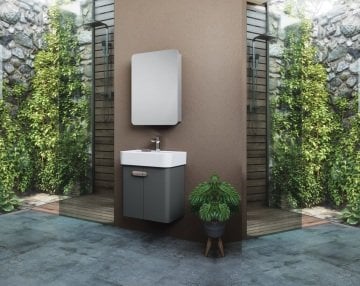 Orka Orbit  55 Banyo Dolabı Antrasit