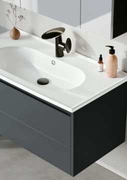 Orka Likya 100 Banyo Dolabı + Boy Dolabı 40 Antrasit (Boy Dolabı Dahildir)