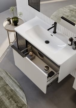 Orka Pure 80 Banyo Dolabı Beyaz (Boy Dolabı Hariçtir)