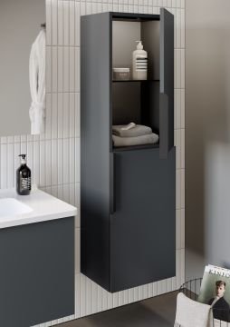 Orka Pure 80 Banyo Dolabı Antrasit (Boy Dolabı Hariçtir)