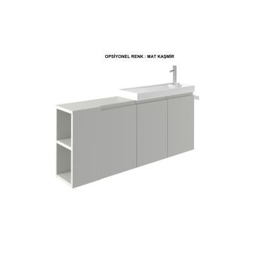 Orka Ferla 60 Banyo Dolabı + Boy Dolabı 30 Tarçin (Boy Dolabı Dahildir)