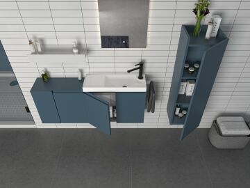 Orka Ferla 60 Banyo Dolabı Tarçin (Boy Dolabı Hariçtir)