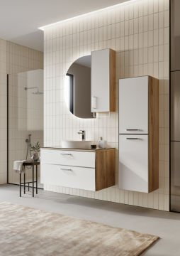 Orka Salerno 75 Banyo Dolabı Legnano / Mat Beyaz ( Boy Dolabı Hariçtir )