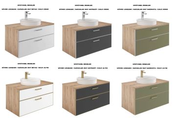 Orka Salerno 75 Banyo Dolabı Legnano / Mat Beyaz ( Boy Dolabı Hariçtir )