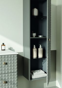Orka Lipari 100 (Asma) Banyo Dolabı Mat Vizon ( Boy Dolabı Hariçtir )