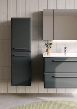 Orka Nuvola 65 Banyo Dolabı Gri ( Boy Dolabı Hariçtir )