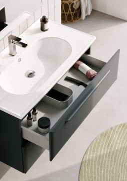 Orka Nuvola 65 Banyo Dolabı Gri ( Boy Dolabı Hariçtir )