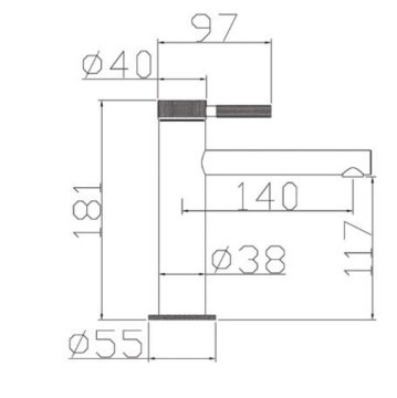 Orka Slim Lavabo Bataryası SLM 7601 W Beyaz