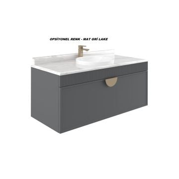 Orka Molino 120 Banyo Dolabı Gri ( Boy Dolabı Hariçtir )